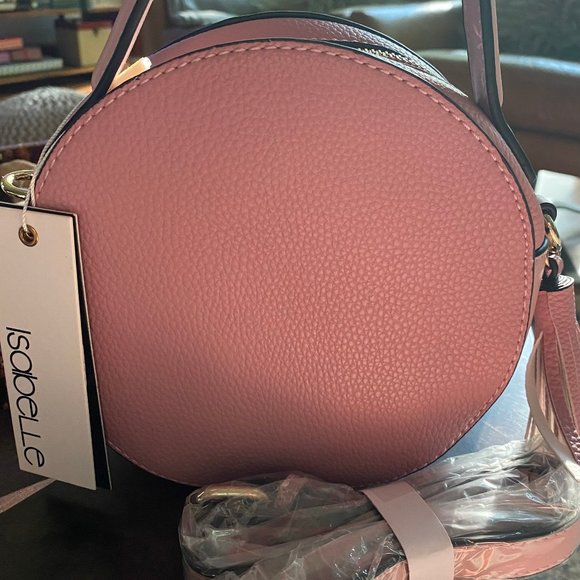 Isabelle Vegan Leather Canteen Purse Handbag, Blush, NWT - Picture 2 of 5